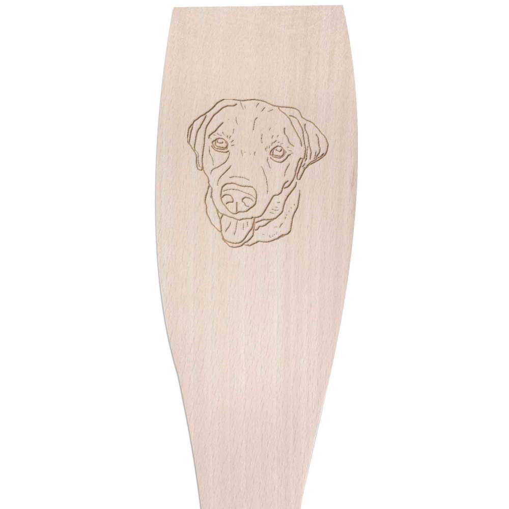 Large 'Labrador ' Wooden Cooking Spatula (SA00019611)