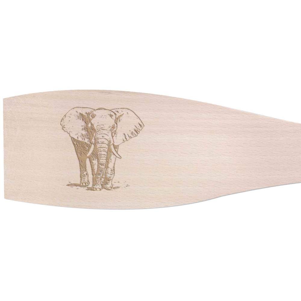 Large 'Elephant Standing' Wooden Cooking Spatula (SA00020679)
