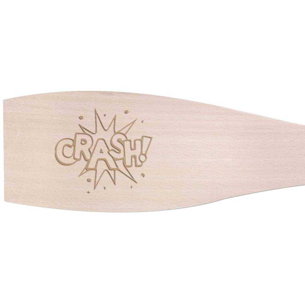 Large 'Crash! Comic Style Action Bubble' Wooden Cooking Spatula (SA00022207)