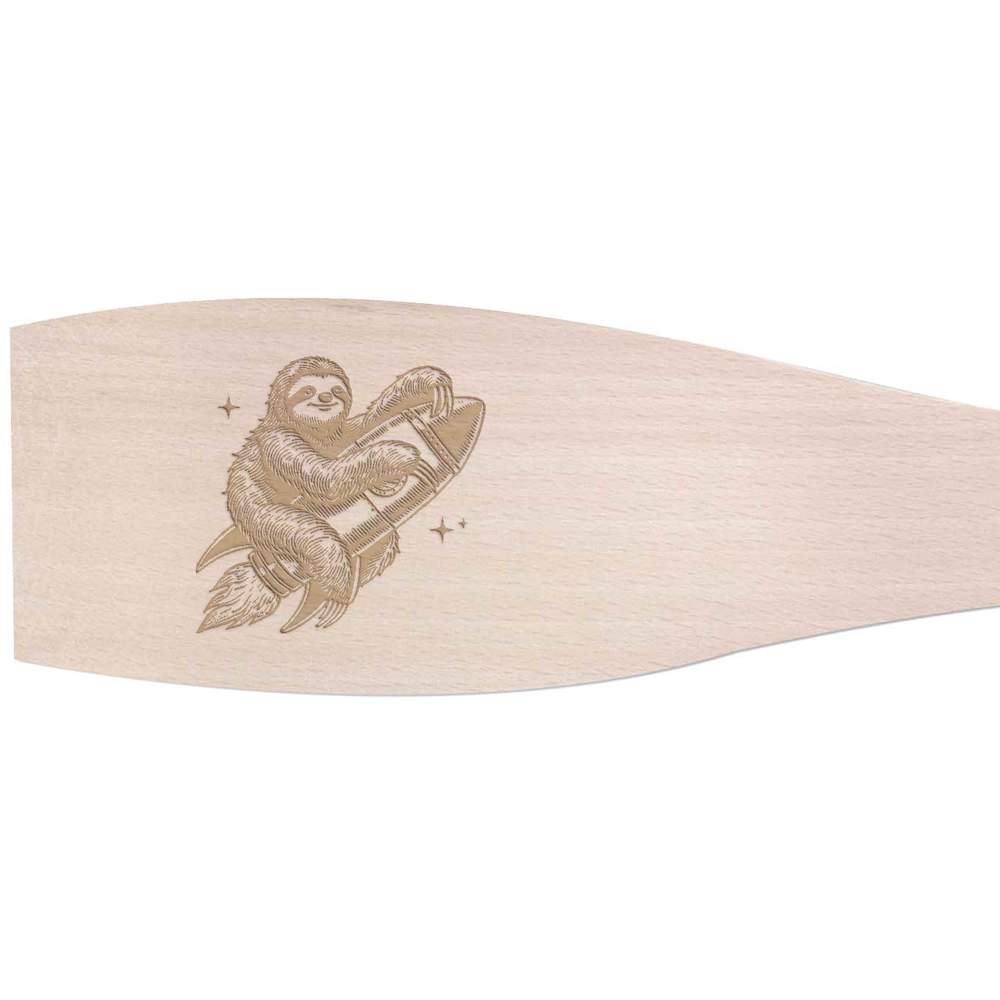 Large 'Rocket Sloth' Wooden Cooking Spatula (SA00025074)