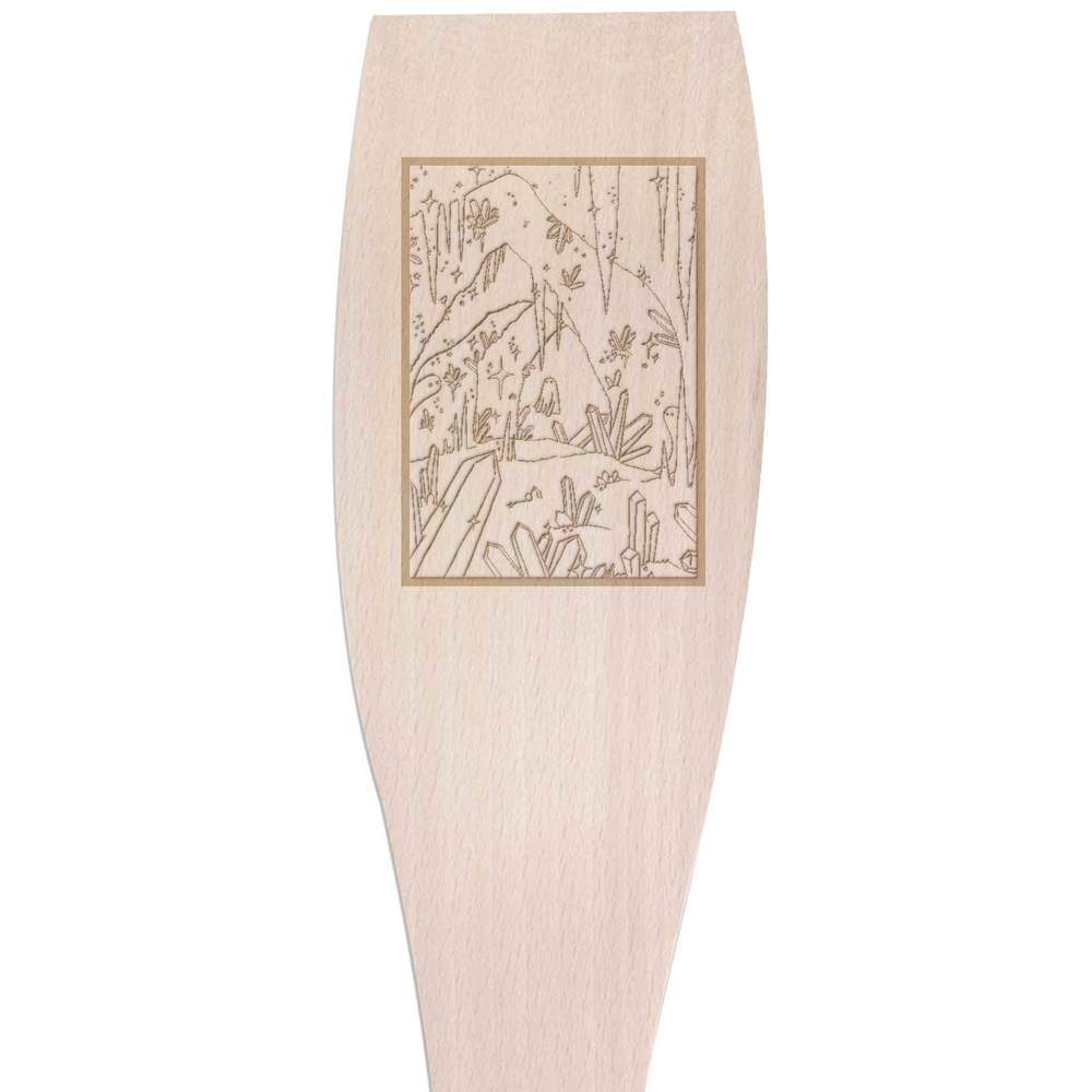Large 'The Crystal Cave' Wooden Cooking Spatula (SA00025150)