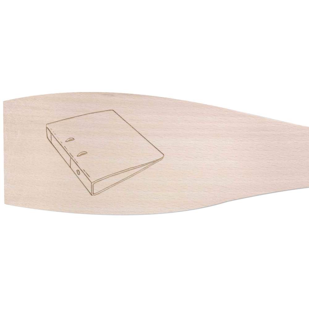 Large 'Single Ring Binder' Wooden Cooking Spatula (SA00025694)