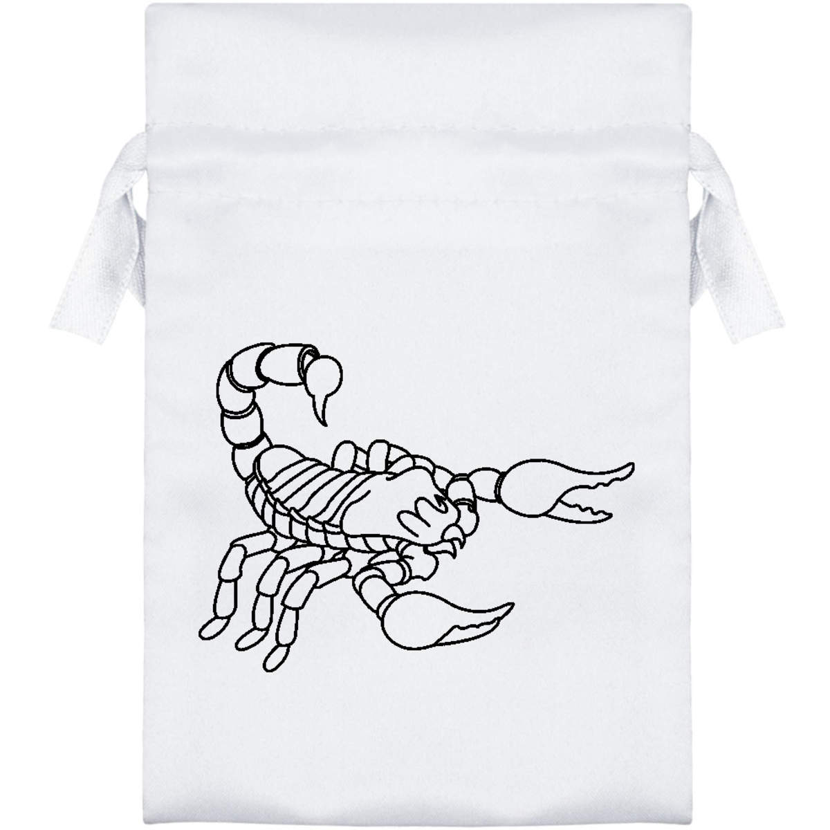 'Scorpio' Satin Drawstring Bag/Pouch (SB000516)