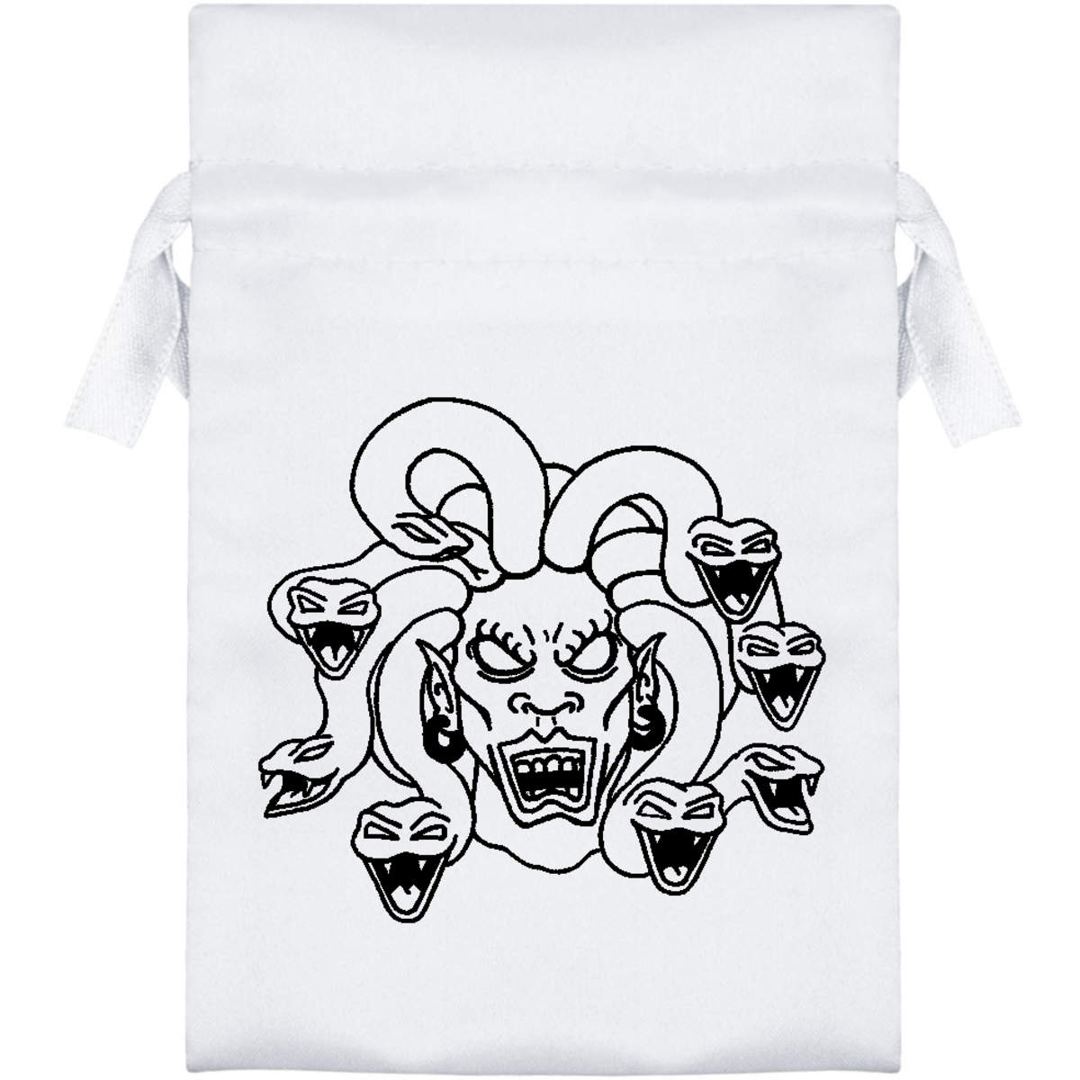 'Medusa' Satin Drawstring Bag/Pouch (SB002081)