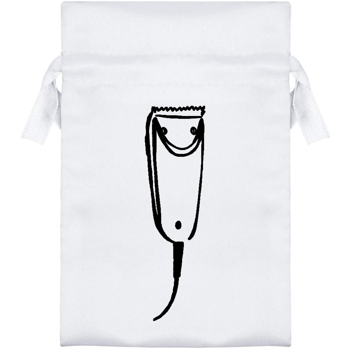 'Electric Shaver' Satin Drawstring Gift Bag - Gift Pouch for Wedding Favours, Jewellery and Parties (SB007072)