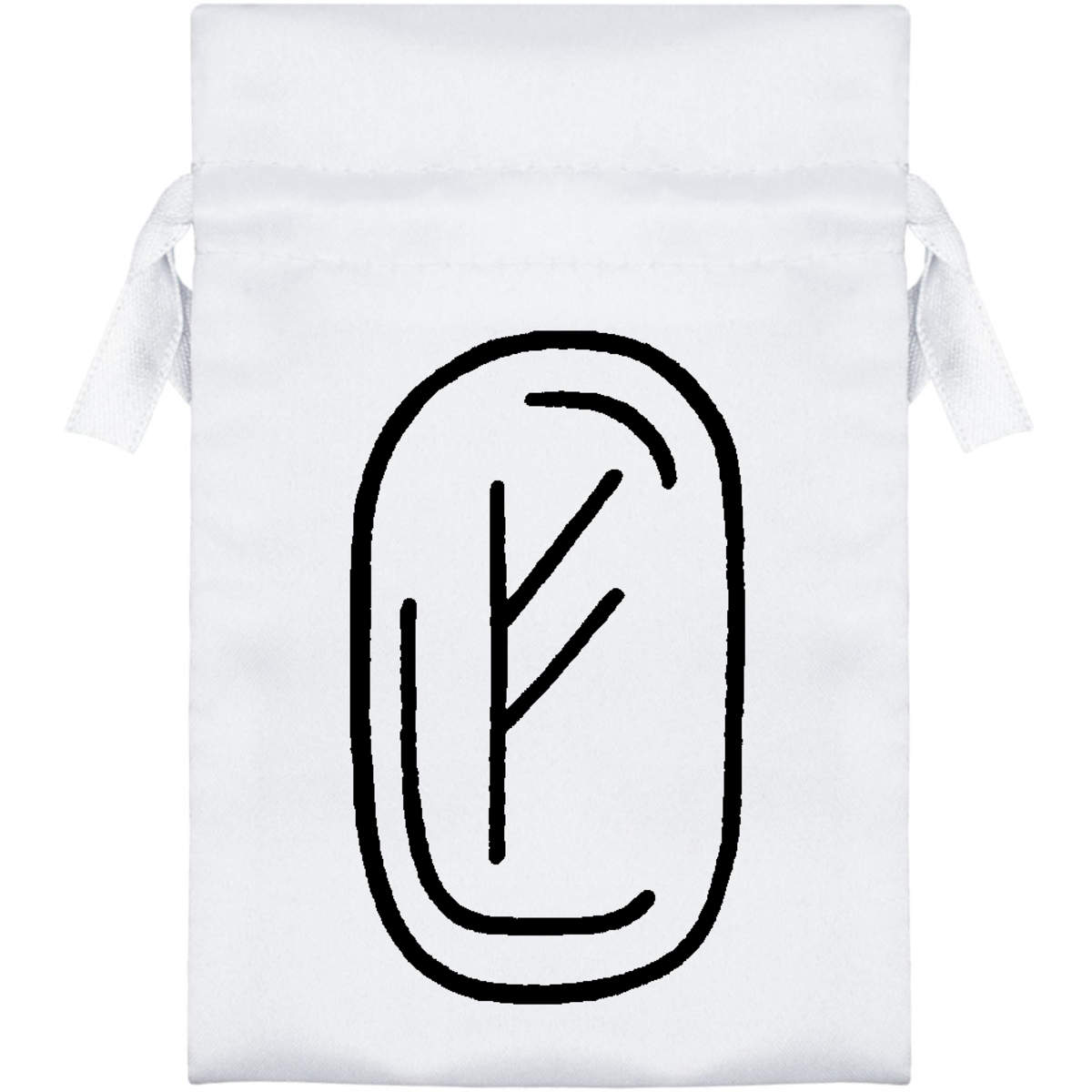 'Wealth Rune' Satin Drawstring Bag/Pouch (SB016853)