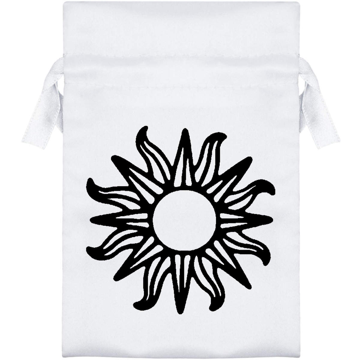 'Shining Sun' Satin Drawstring Bag/Pouch (SB019244)