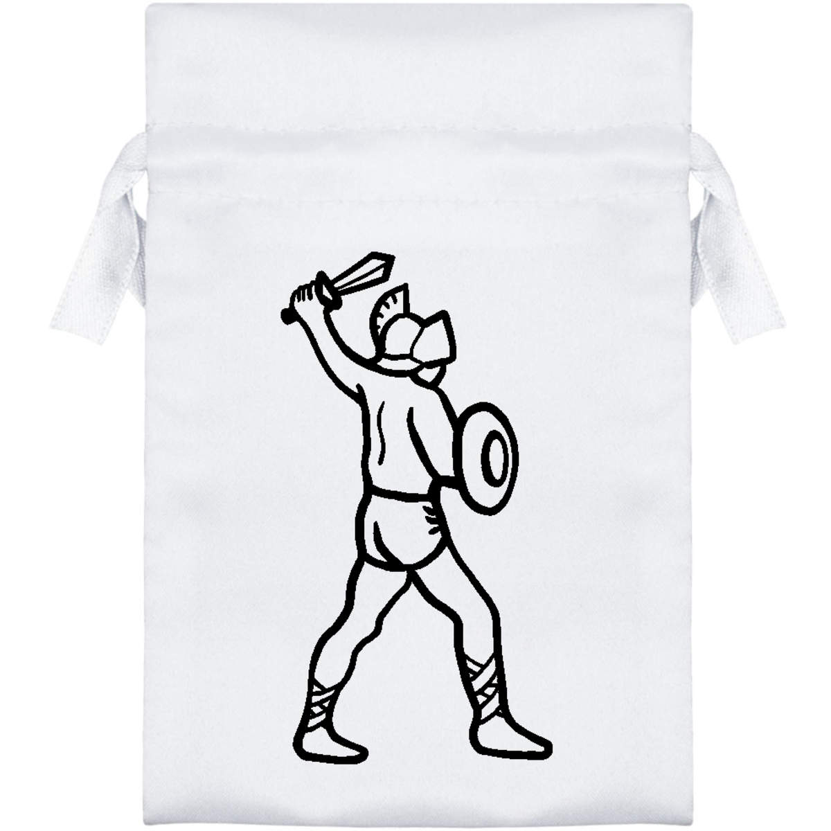 'Gladiator' Satin Drawstring Gift Bag - Gift Pouch for Wedding Favours, Jewellery and Parties (SB023652)