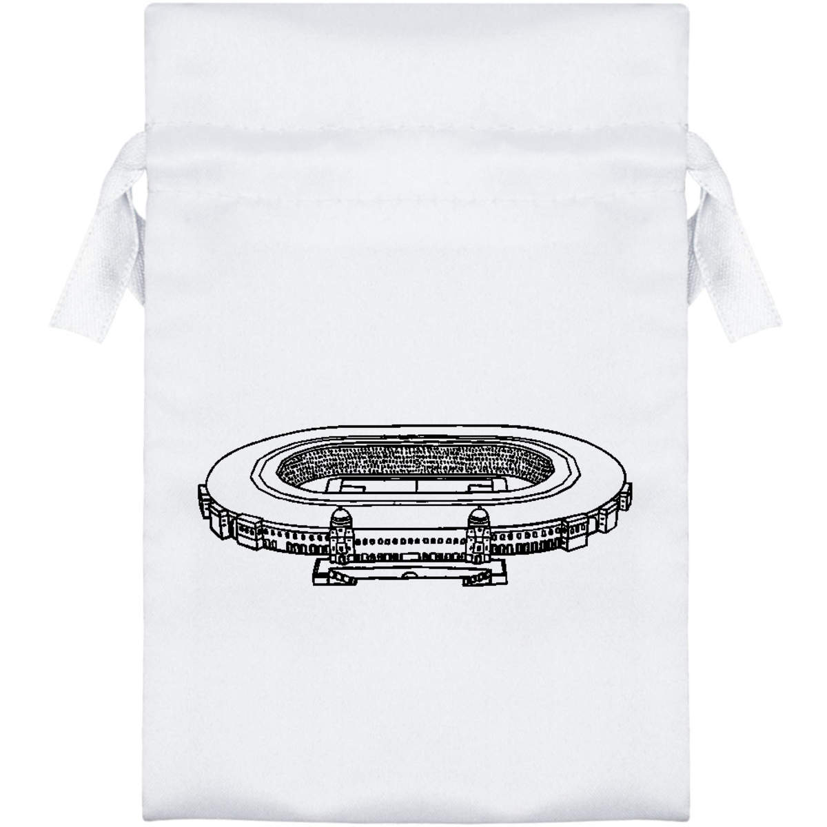 'Old Wembley' Satin Drawstring Bag/Pouch (SB024127)