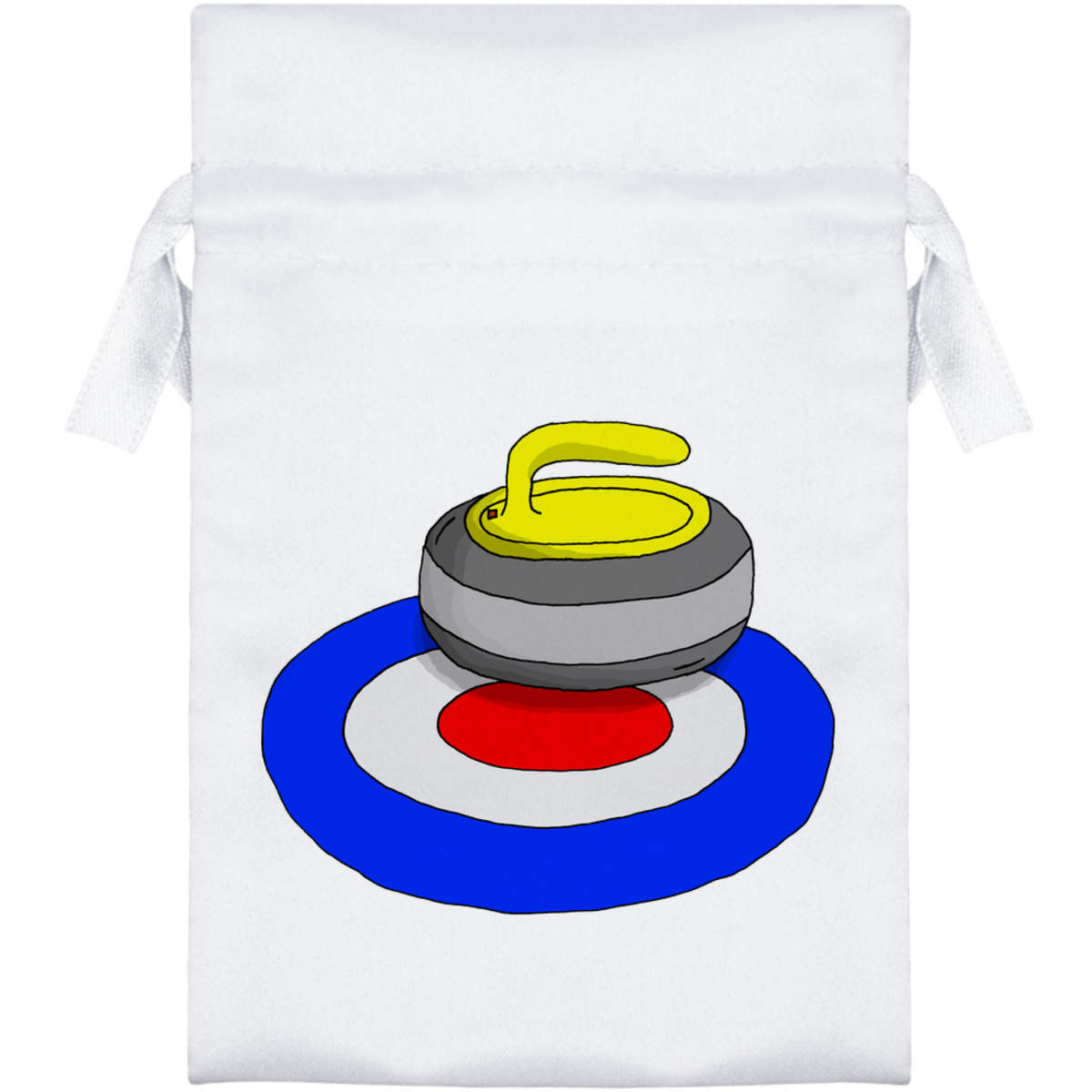 'Curling' Satin Drawstring Bag/Pouch (SB024623)