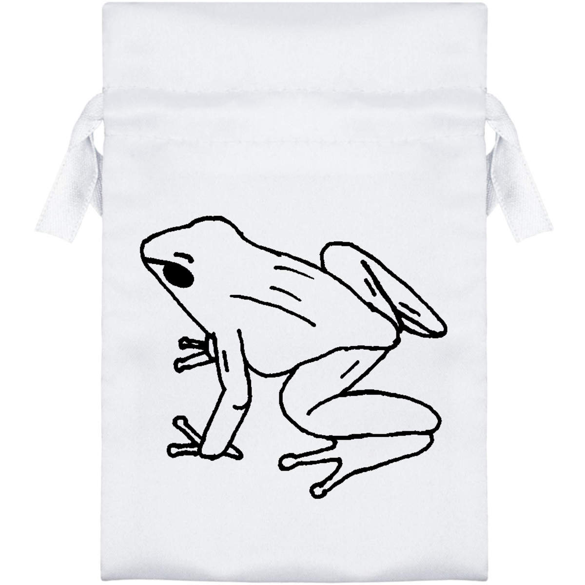 'Frog' Satin Drawstring Bag/Pouch (SB024656)