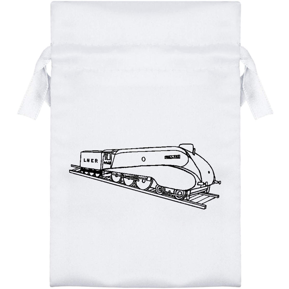 'Mallard Steam Train' Satin Drawstring Bag/Pouch (SB024741)