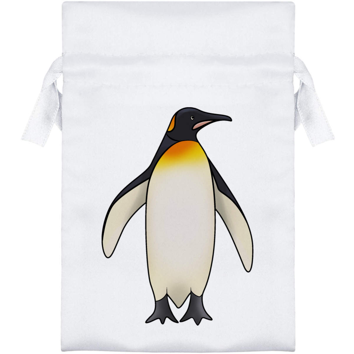 'Emperor Penguin' Satin Drawstring Bag/Pouch (SB024796)