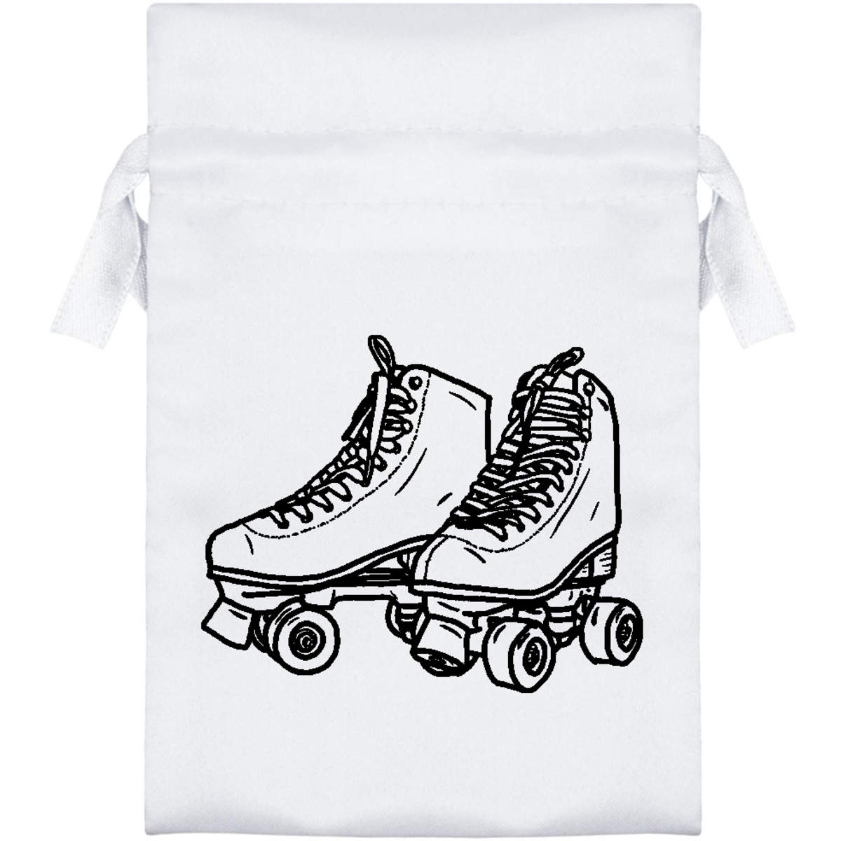 'Roller Skates' Satin Drawstring Bag/Pouch (SB025747)