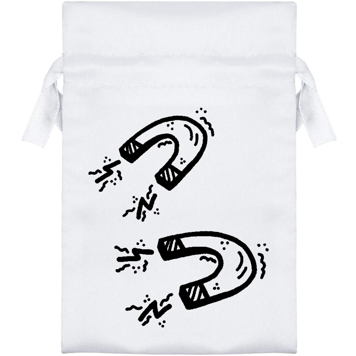 'Magnets' Satin Drawstring Bag/Pouch (SB026219)