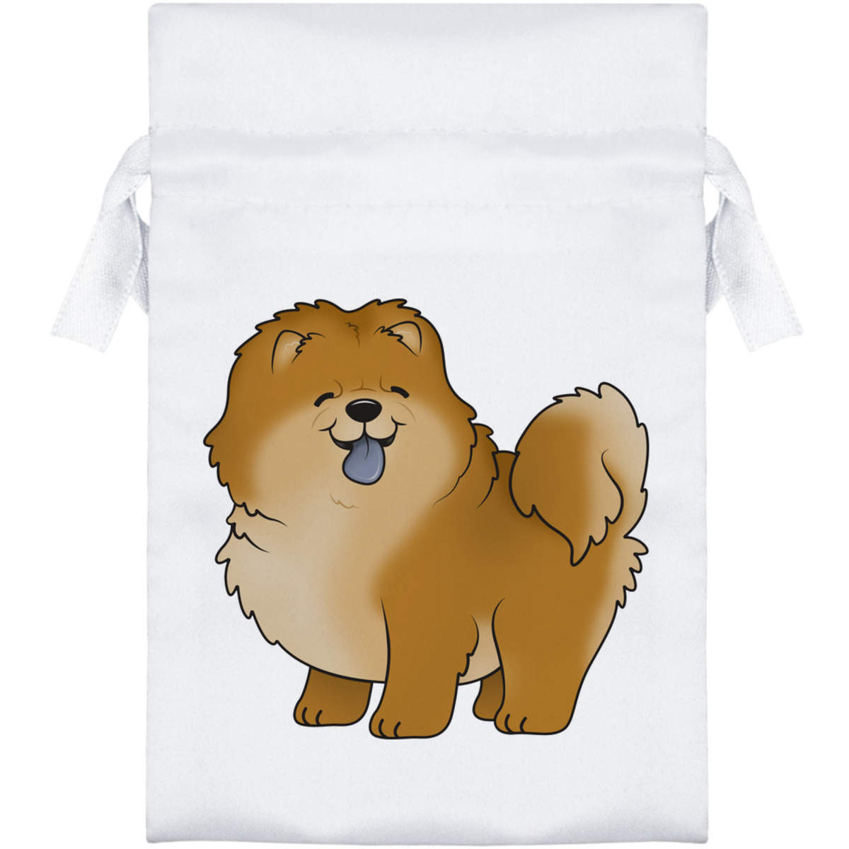 'Chow Chow Dog' Satin Drawstring Bag/Pouch (SB029783)