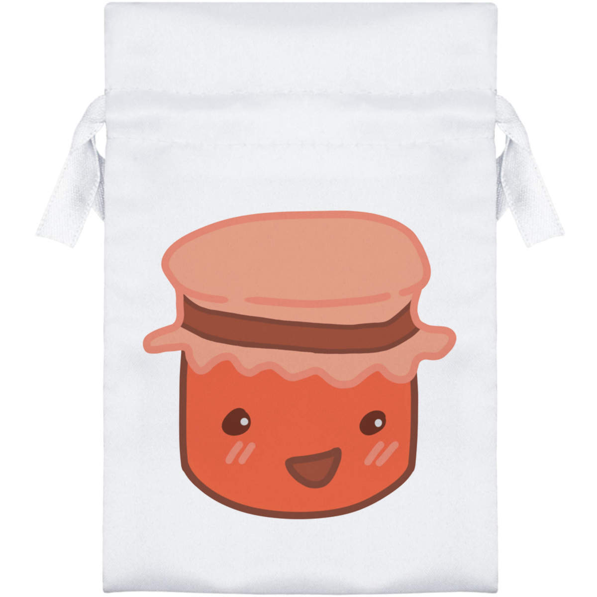 'Happy Jam Jar' Satin Drawstring Bag/Pouch (SB030257)