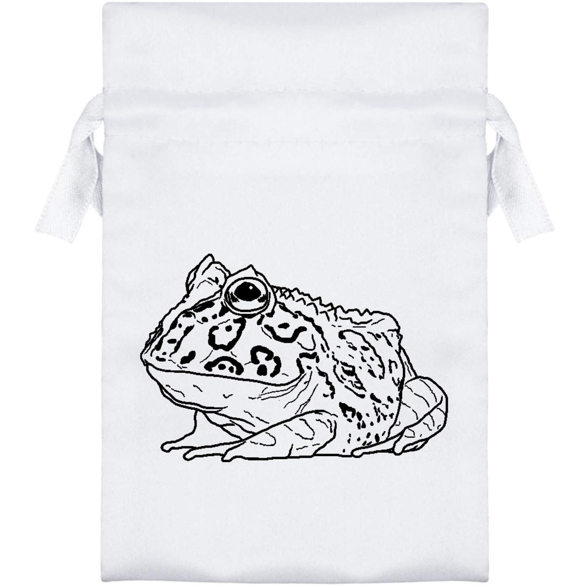 'Horned Frog' Satin Drawstring Bag/Pouch (SB031305)