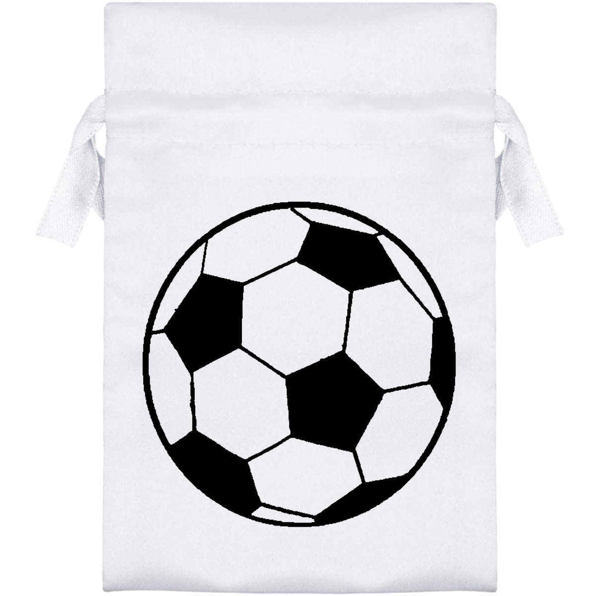 'Football' Satin Drawstring Bag/Pouch (SB032236)