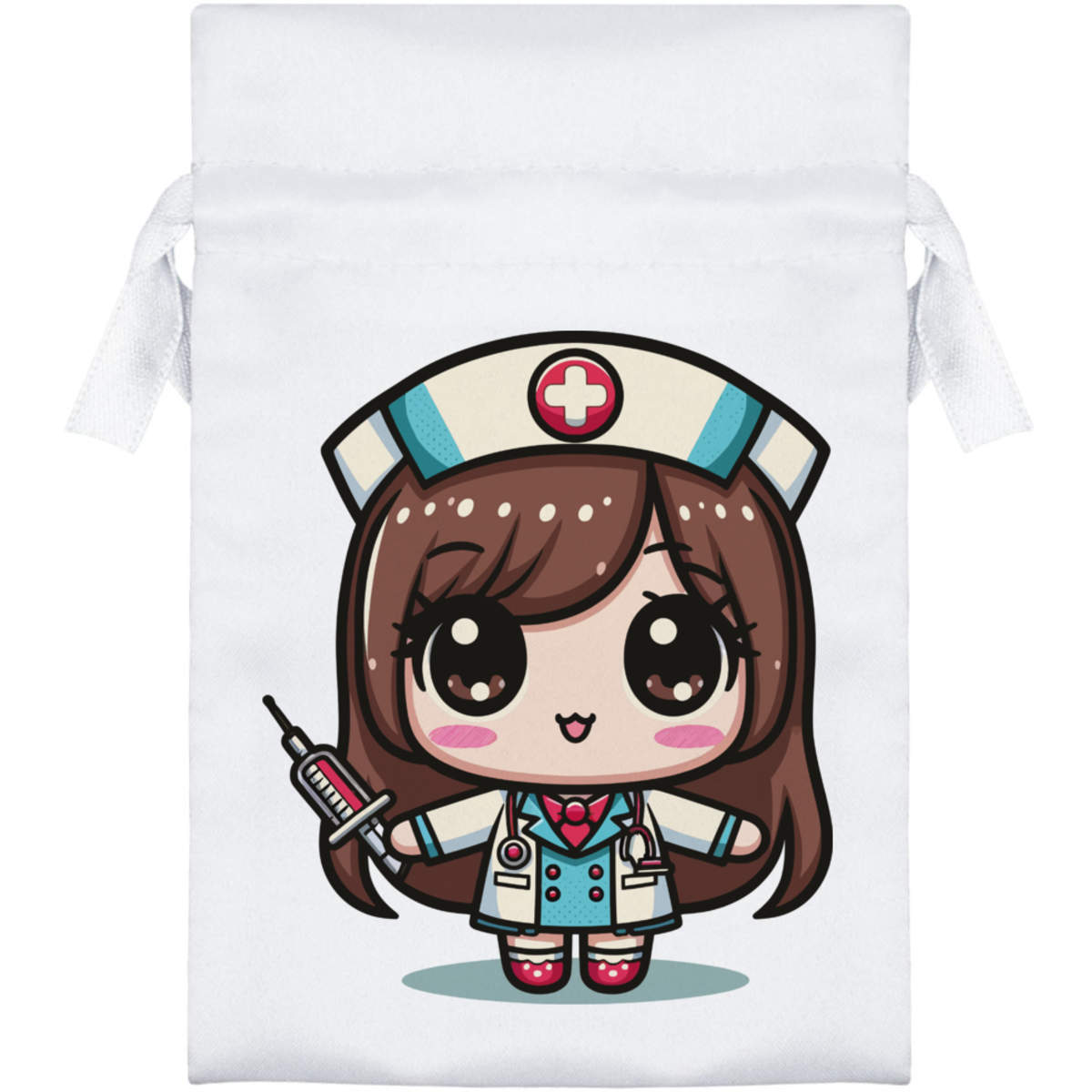 'Kawaii Nurse' Satin Drawstring Bag/Pouch (SB045661)