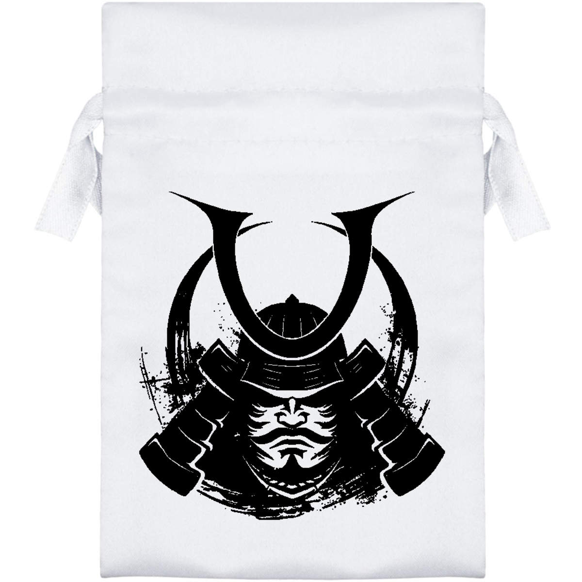 'Concentration Samurai' Satin Drawstring Bag/Pouch (SB045942)