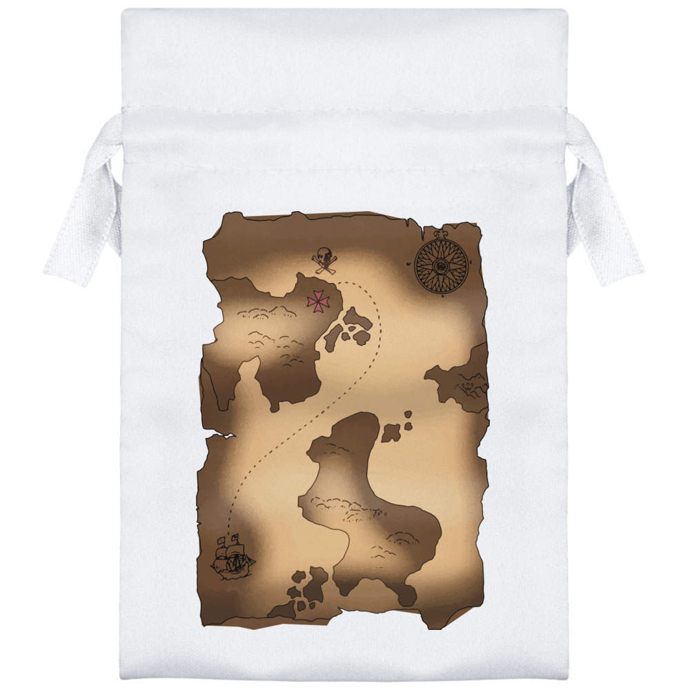 'Pirate Treasure Map' Satin Drawstring Bag/Pouch (SB047772) - Picture 6 of 25
