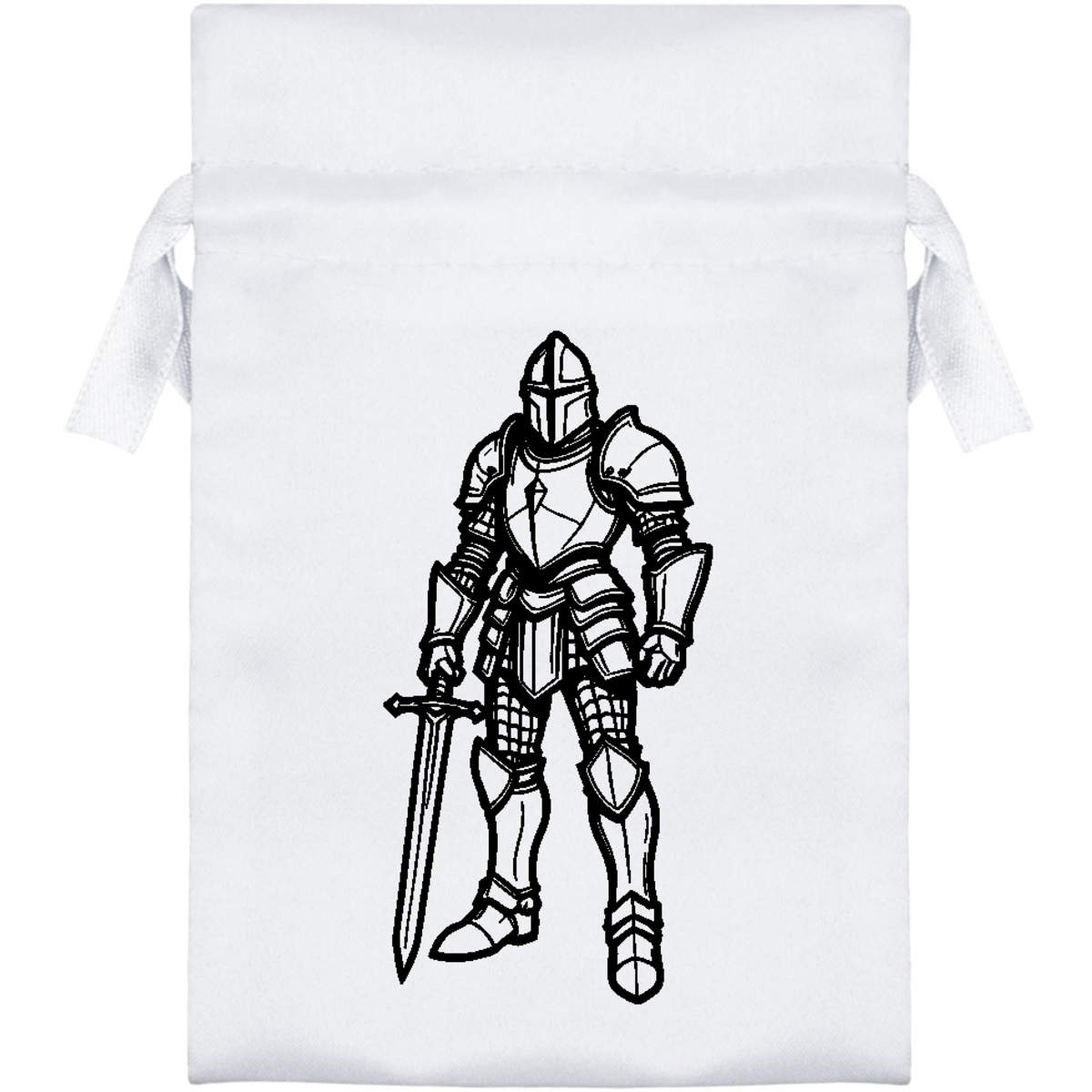 'Paladin Knight' Satin Drawstring Bag/Pouch (SB050049)