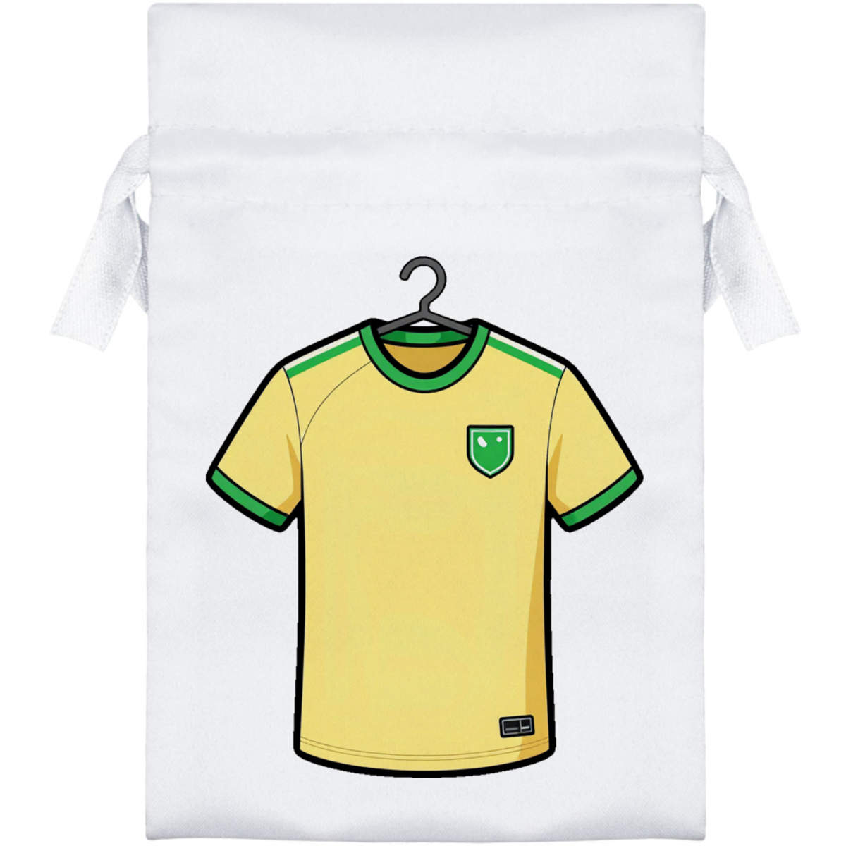 15cm 'Football Jersey' Satin Drawstring Bag / Pouch (SB00148877)
