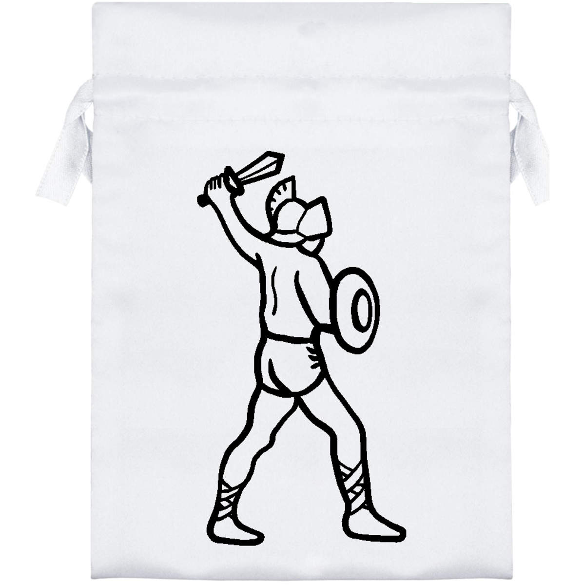 'Gladiator' Satin Drawstring Gift Bag - 13cm x 18cm - Pouch for Wedding Favours, Jewellery, Sweets and Parties (SB00029207)