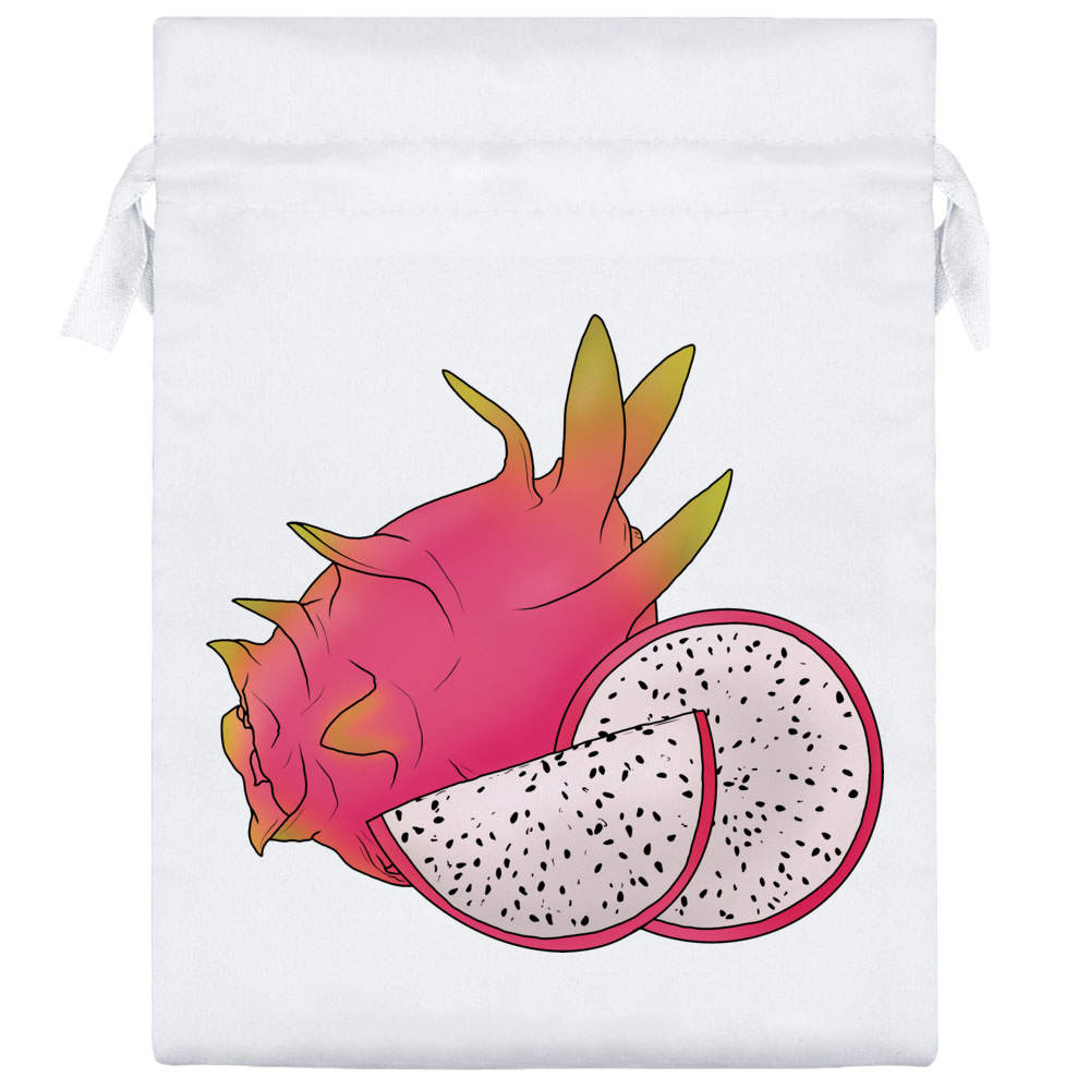 'Pink Dragon Fruit' Satin Drawstring Bag/Pouch (SB039729) - Picture 16 of 25