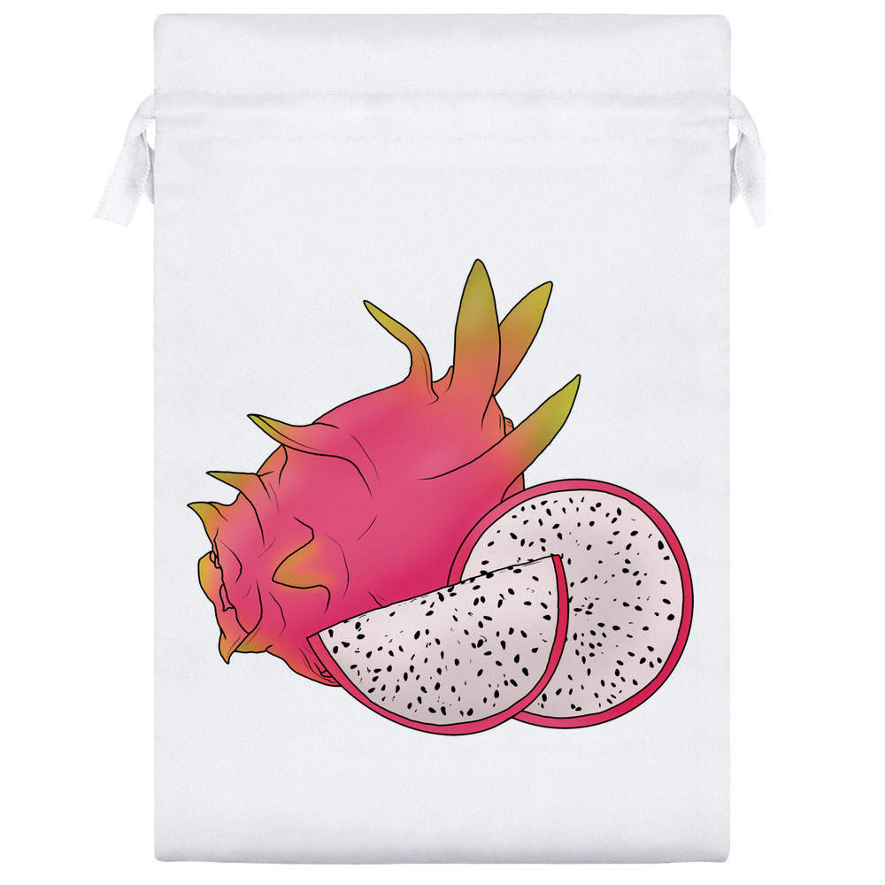 'Pink Dragon Fruit' Satin Drawstring Bag/Pouch (SB039729) - Picture 21 of 25