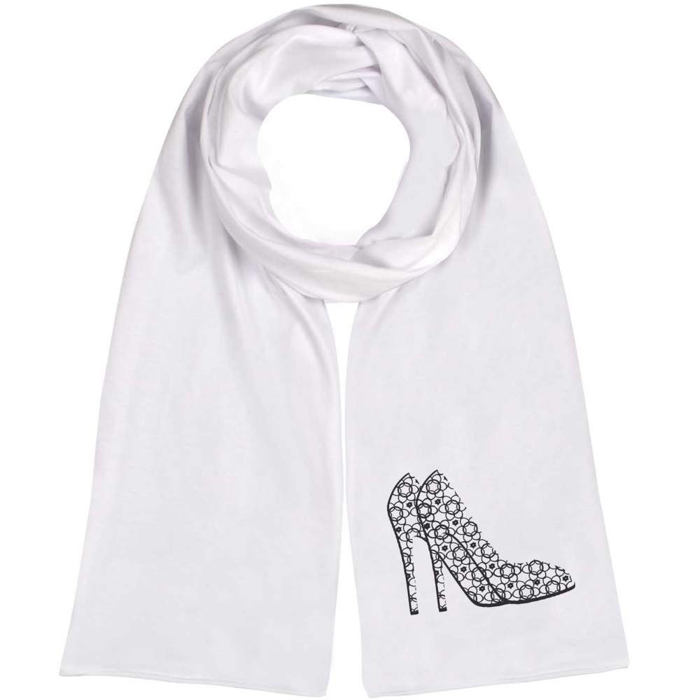 'Patterned High Heel Shoes' Lightweight Scarf / Wrap (SC00010256)