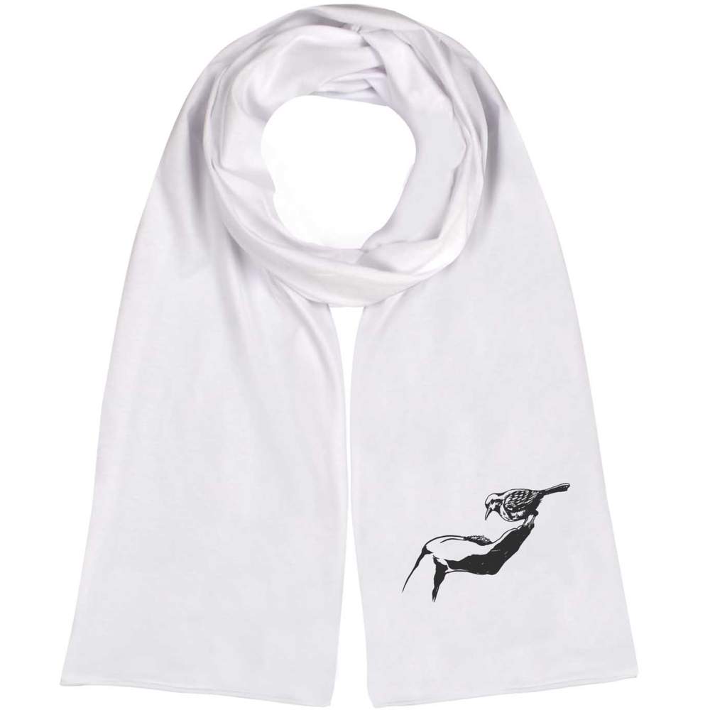 'Hand Feeding Bird' Lightweight Scarf / Wrap (SC00013712)