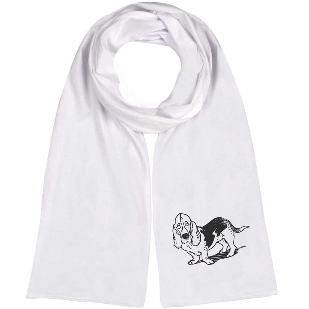 'Basset Hound' Lightweight Scarf / Wrap (SC00014676)