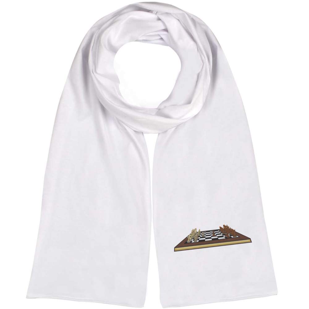 'Chess Board & Pieces' Lightweight Scarf / Wrap (SC00015930)