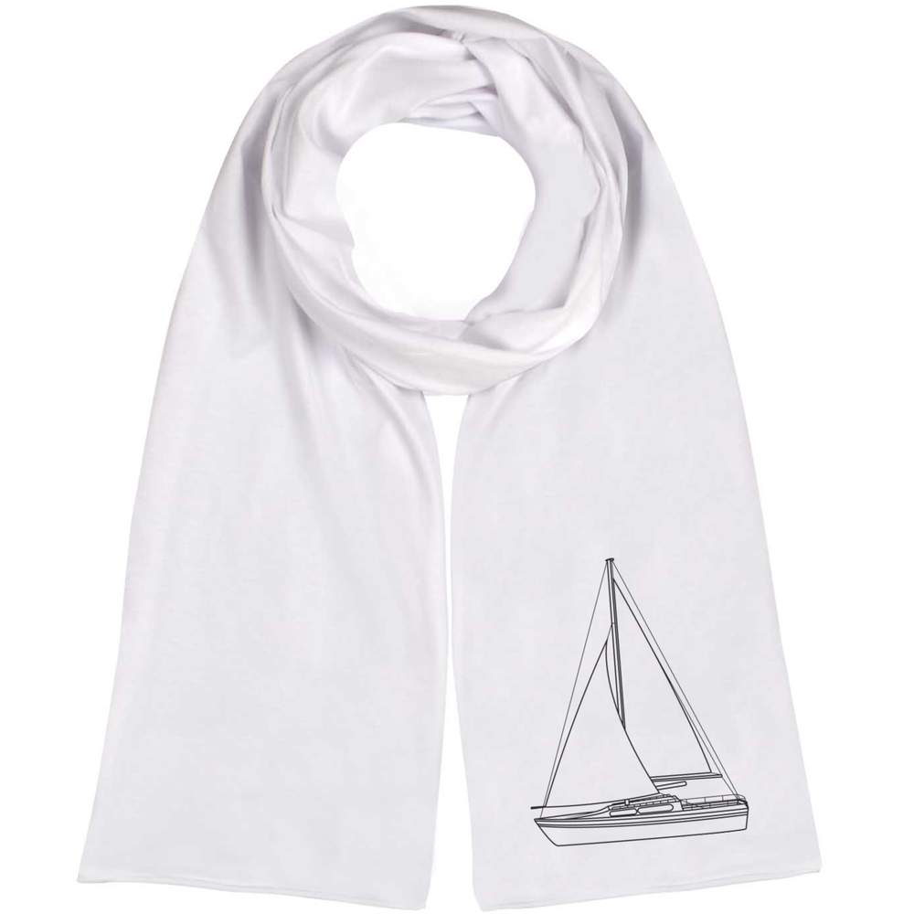 'Sail Boat' Lightweight Scarf / Wrap (SC00016208)