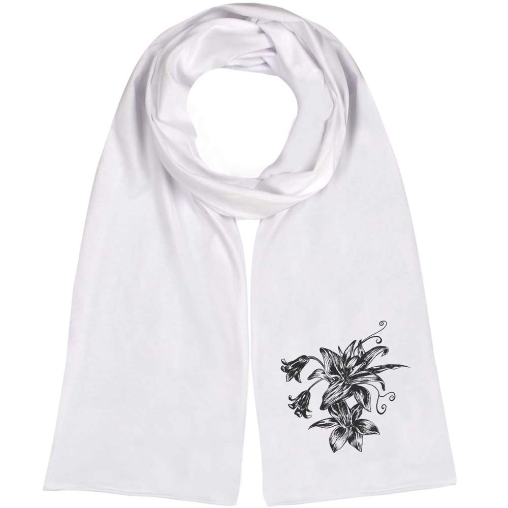 'Lilies' Lightweight Scarf / Wrap (SC00019443)