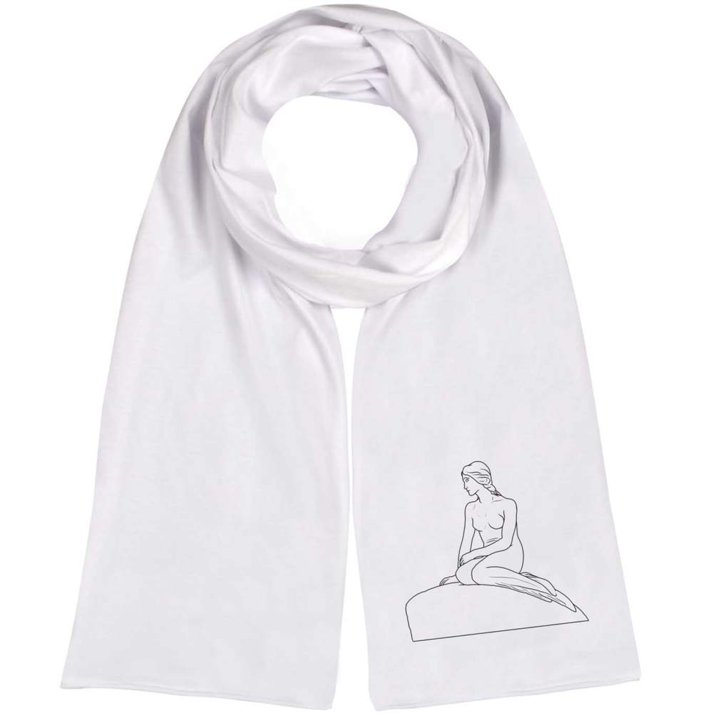 'Little Mermaid Statue' Lightweight Scarf / Wrap (SC00025264)