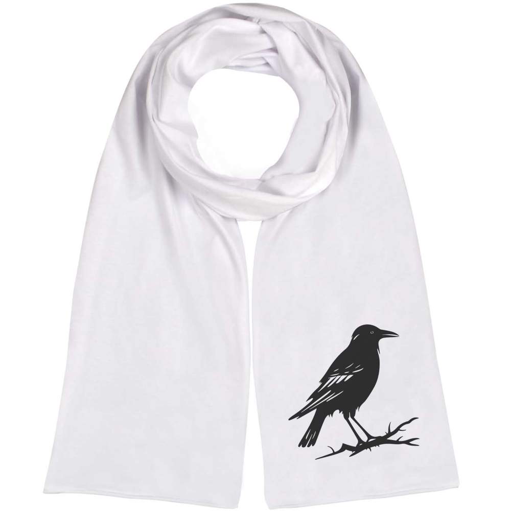 'Crow On Spikey Branch' Lightweight Scarf / Wrap (SC00030177)