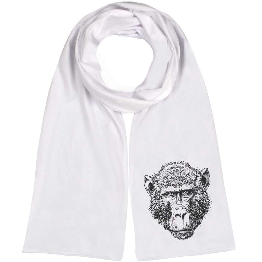 'Baboon Head' Lightweight Scarf / Wrap (SC00030627)