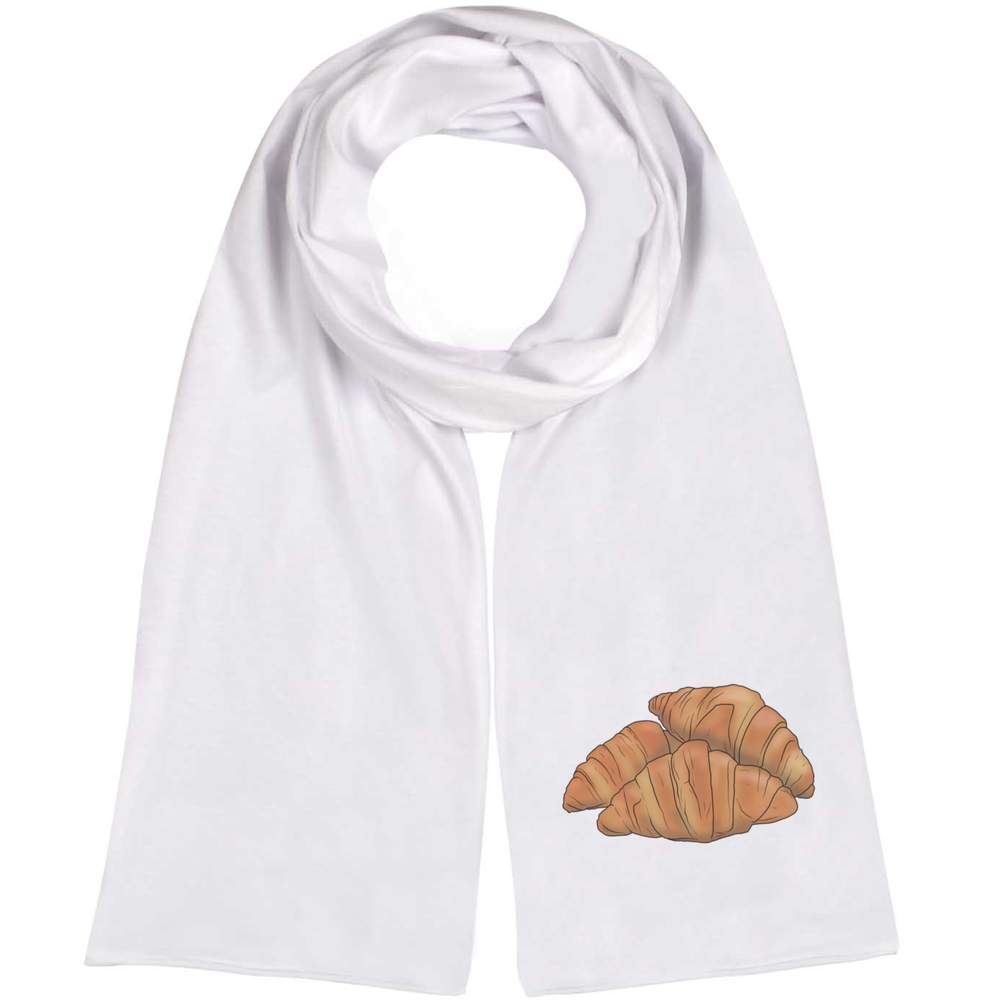 'Croissant Pastries' Lightweight Scarf / Wrap (SC00031010)