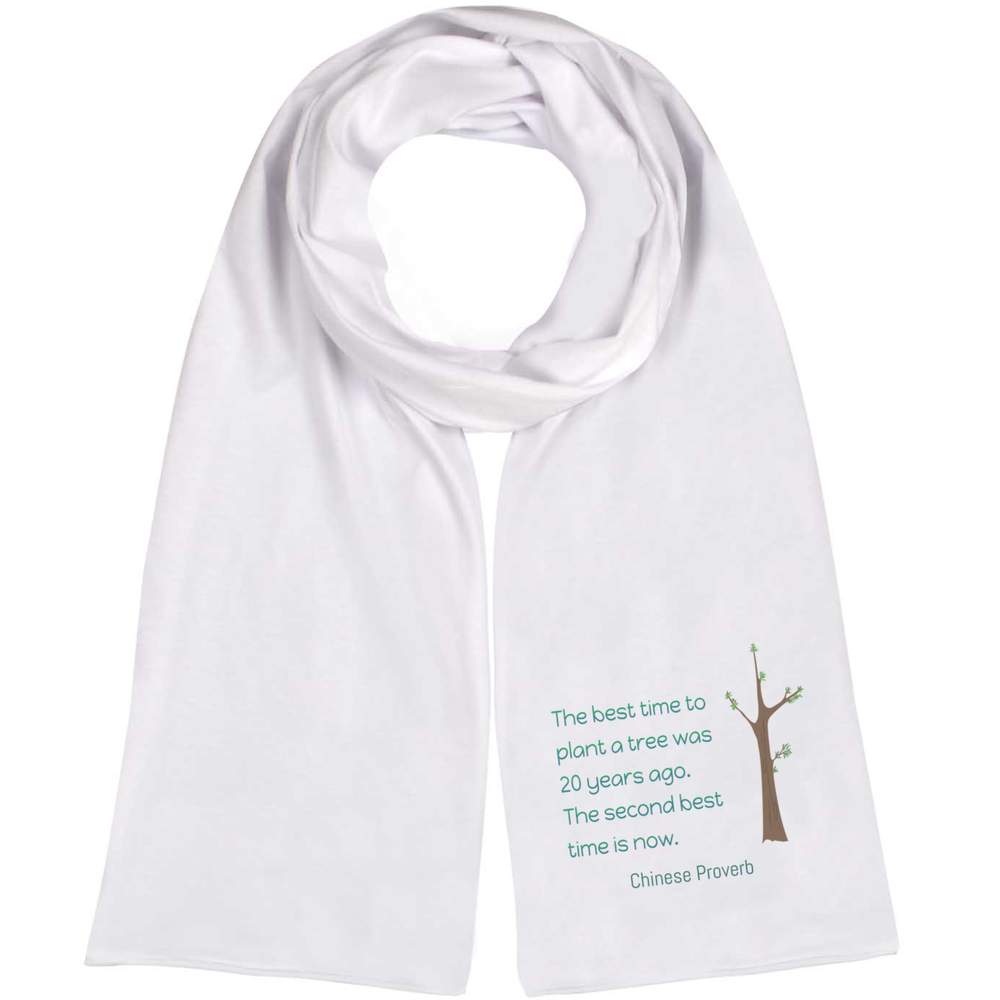 'Best Time To Plant A Tree' Lightweight Scarf / Wrap (SC00031552)