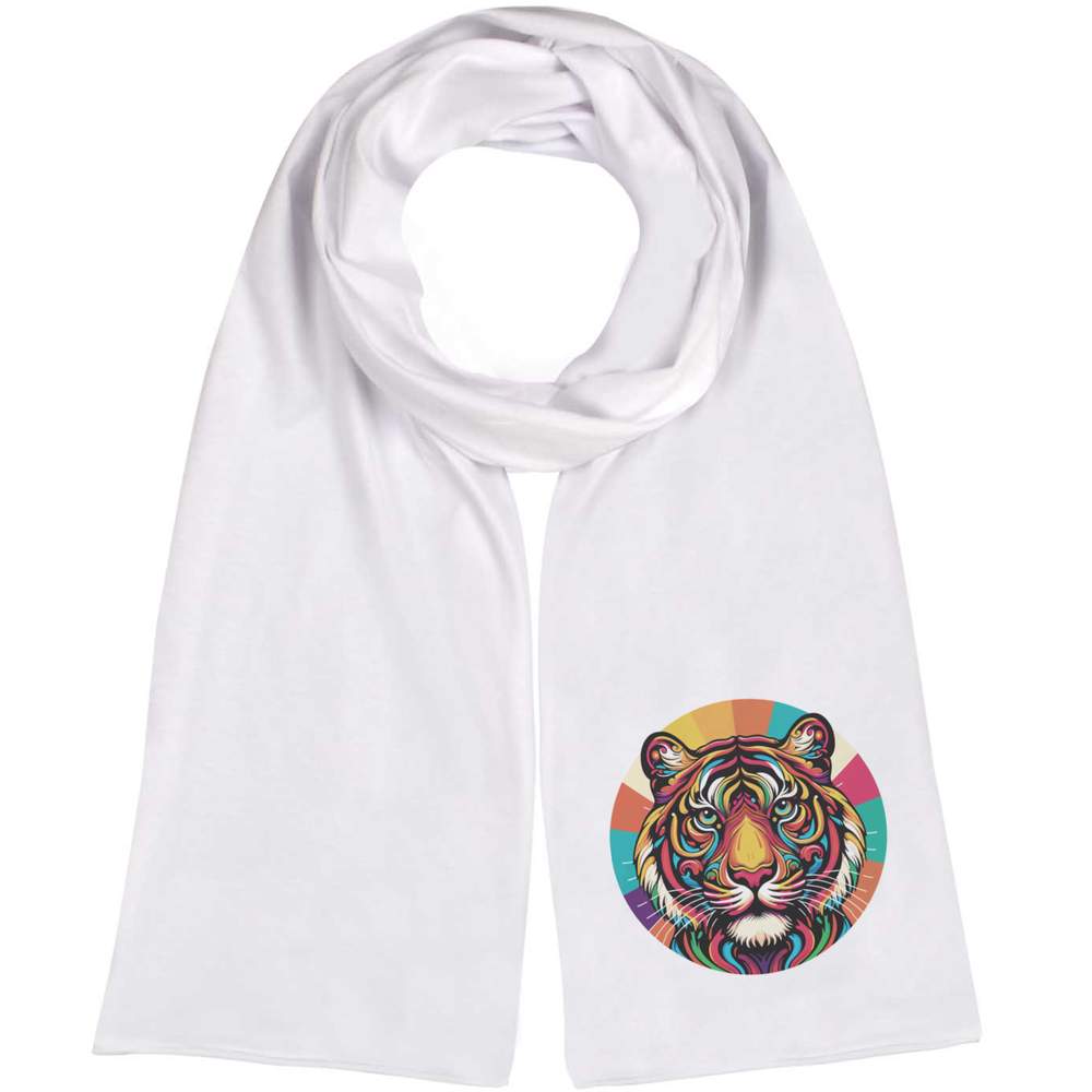 'Pop Art Tiger' Lightweight Scarf / Wrap (SC00031829)