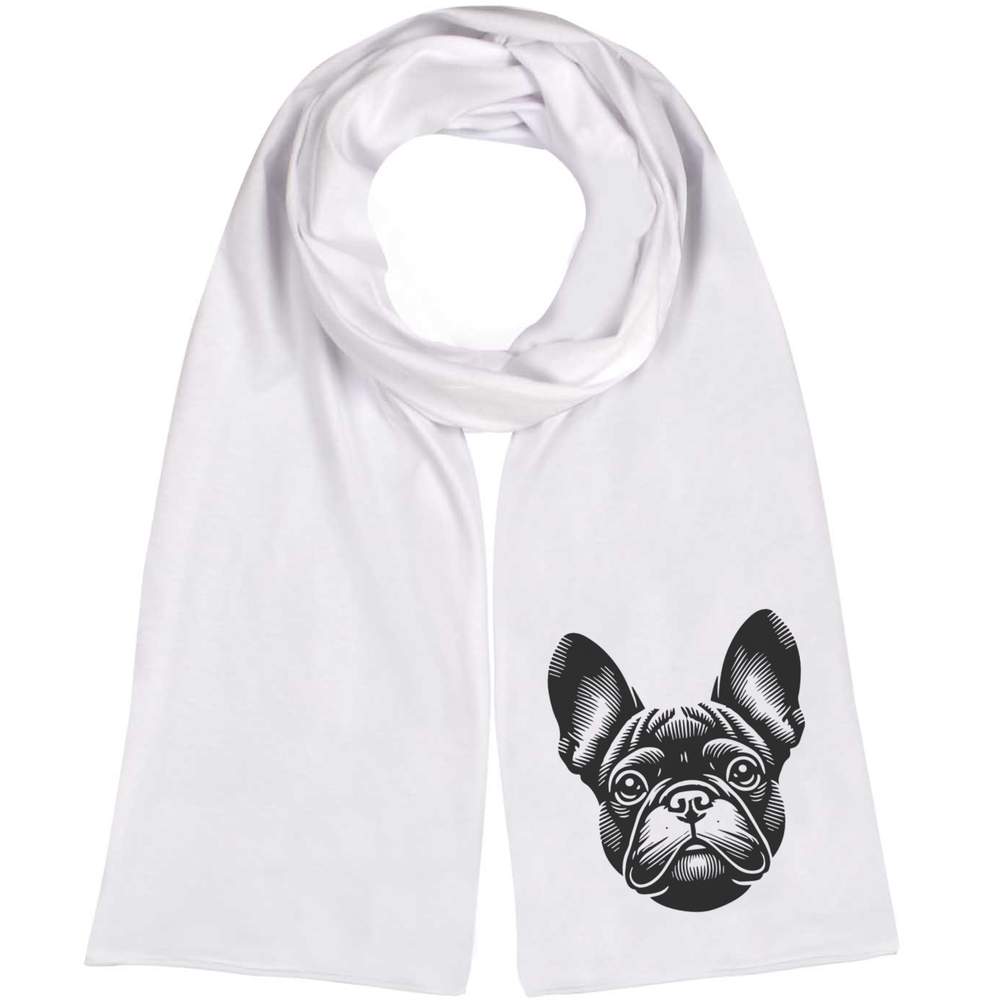 'French Bulldog' Lightweight Scarf / Wrap (SC00033110)