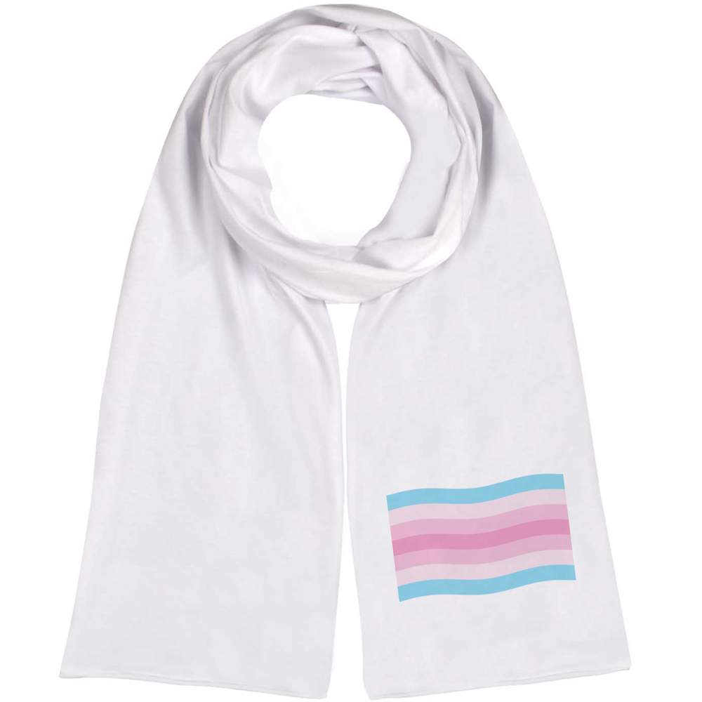 'Waving Transfeminine Flag' Lightweight Scarf / Wrap (SC00035226)