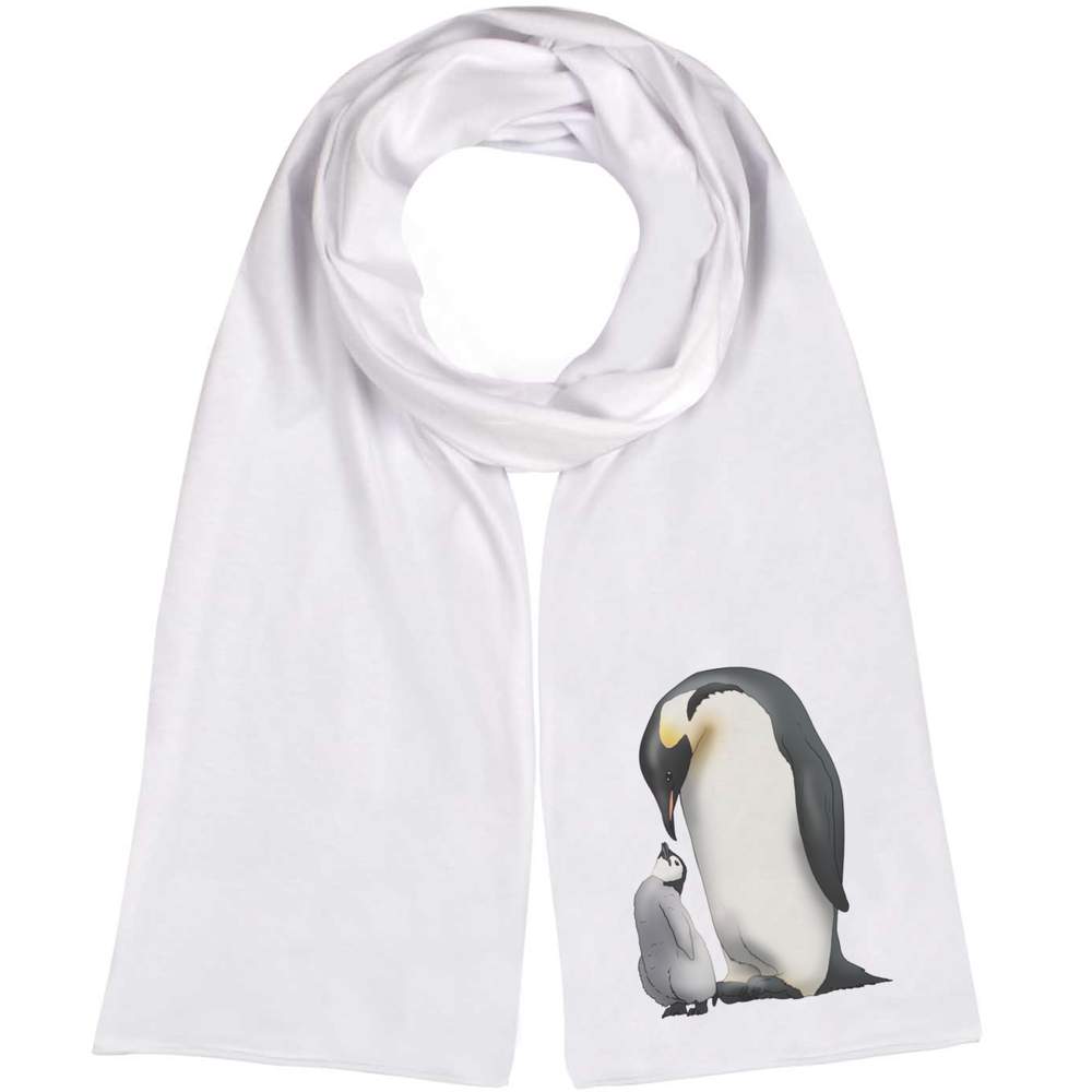 'Penguin Family' Lightweight Scarf / Wrap (SC00035518)