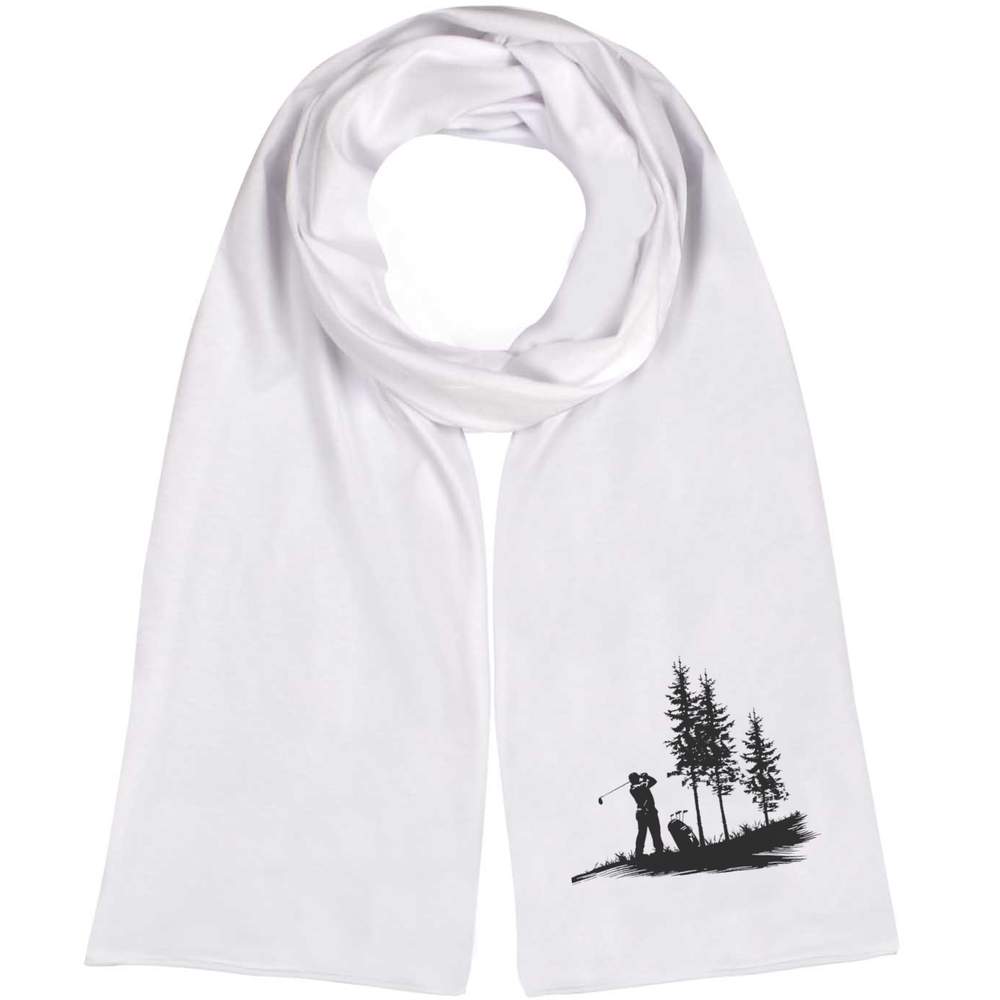 'Golfer Taking a Swing' Lightweight Scarf / Wrap (SC00036850)