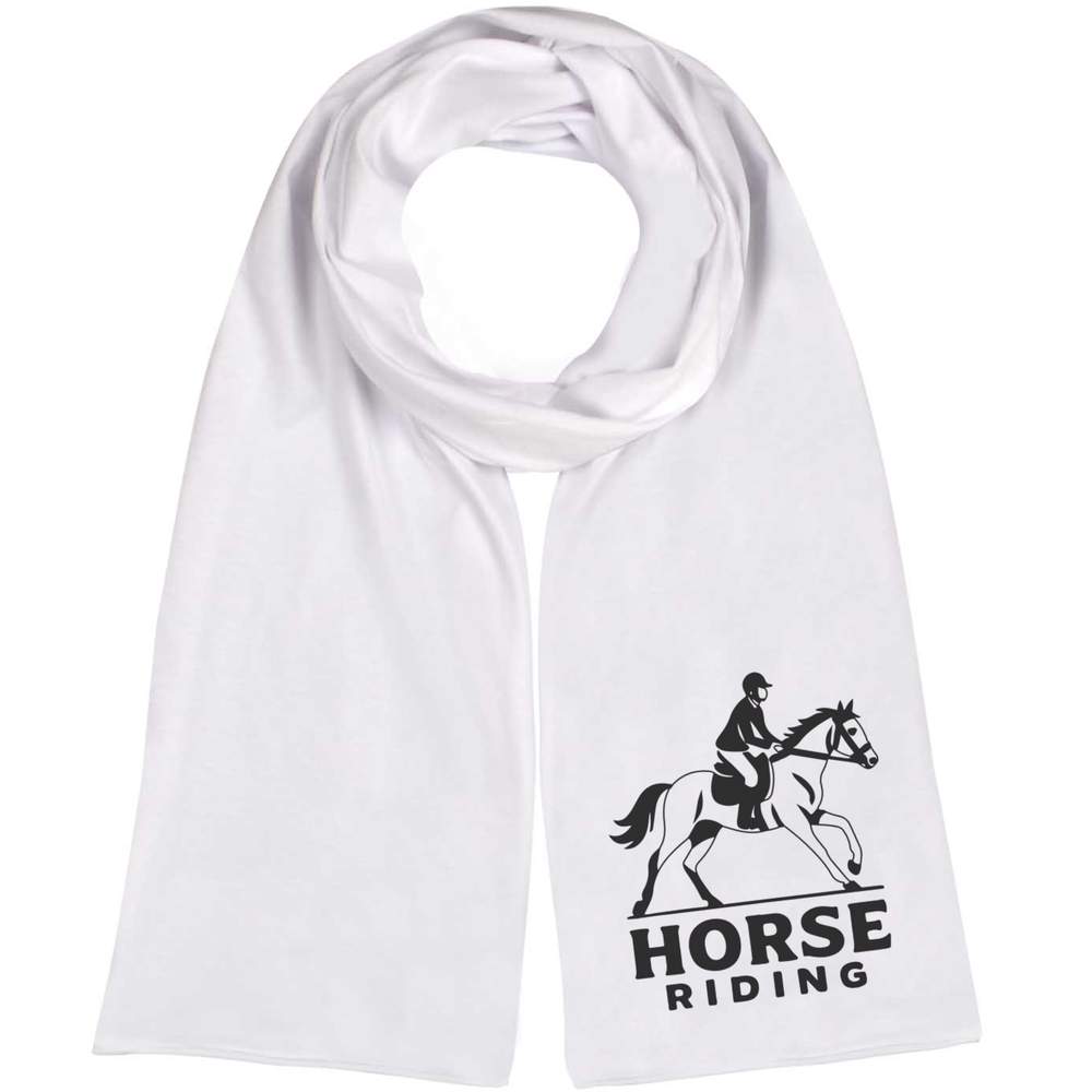 'Horse Riding Equestrian' Lightweight Scarf / Wrap (SC00039402)