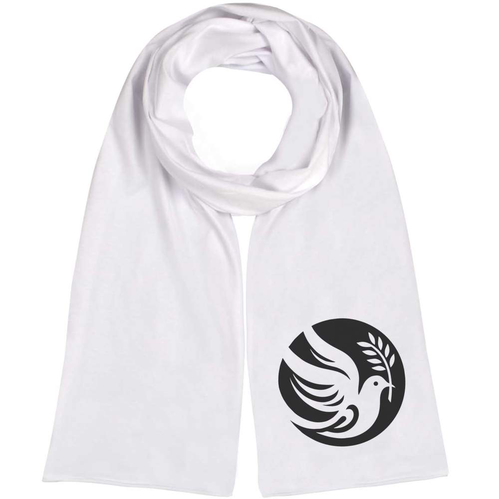 'Circular Peace Dove' Lightweight Scarf / Wrap (SC00039713)