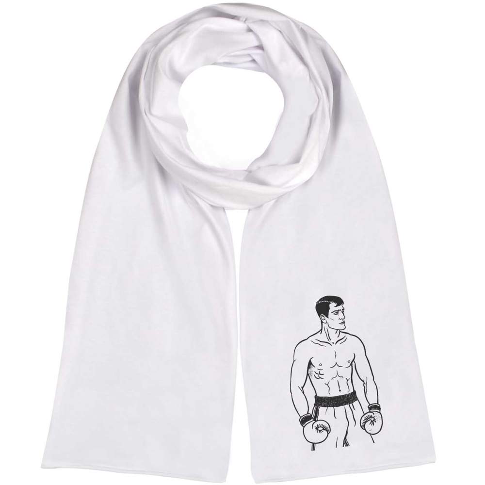 'Vintage Boxer Portrait' Lightweight Scarf / Wrap (SC00041021)